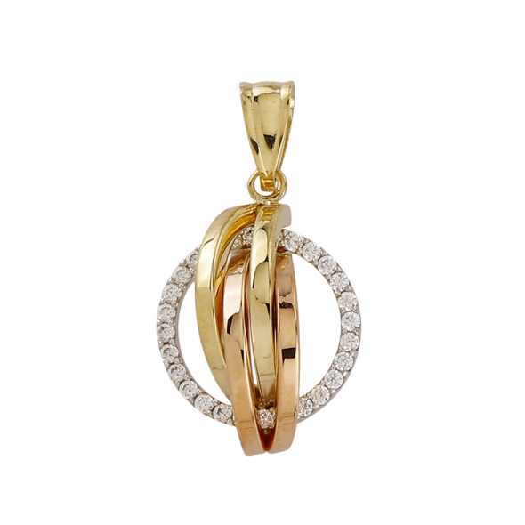【avalanche】10k gold top 10K 3 TONE GOLD PENDANT | Bijouteries Lavigueur