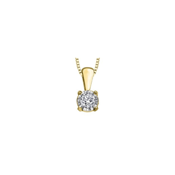 PENDENTIF EN OR AVEC DIAMANT Bijouteries Lavigueur
