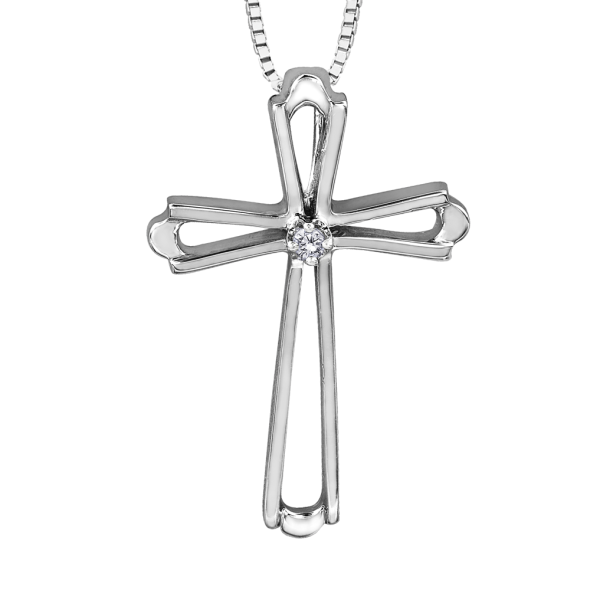 croix・blanc CROIX EN OR BLANC 10K | Bijouteries Lavigueur