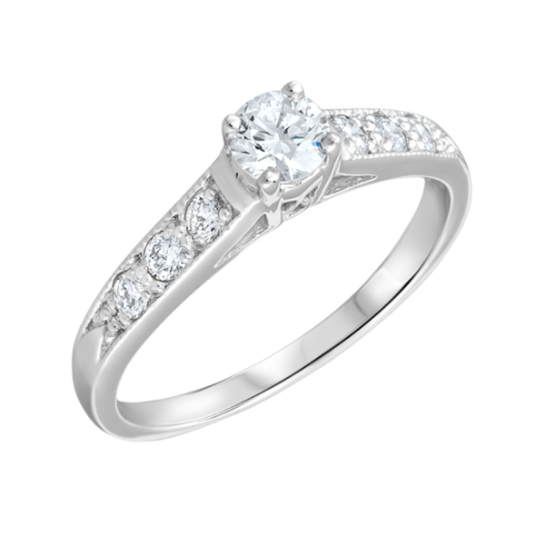 14K WHITE GOLD RING Bijouteries Lavigueur