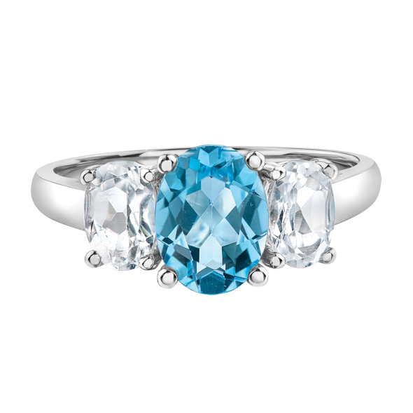 A & Furst - Sole - Ring with Sky Blue Topaz, Turquoise and