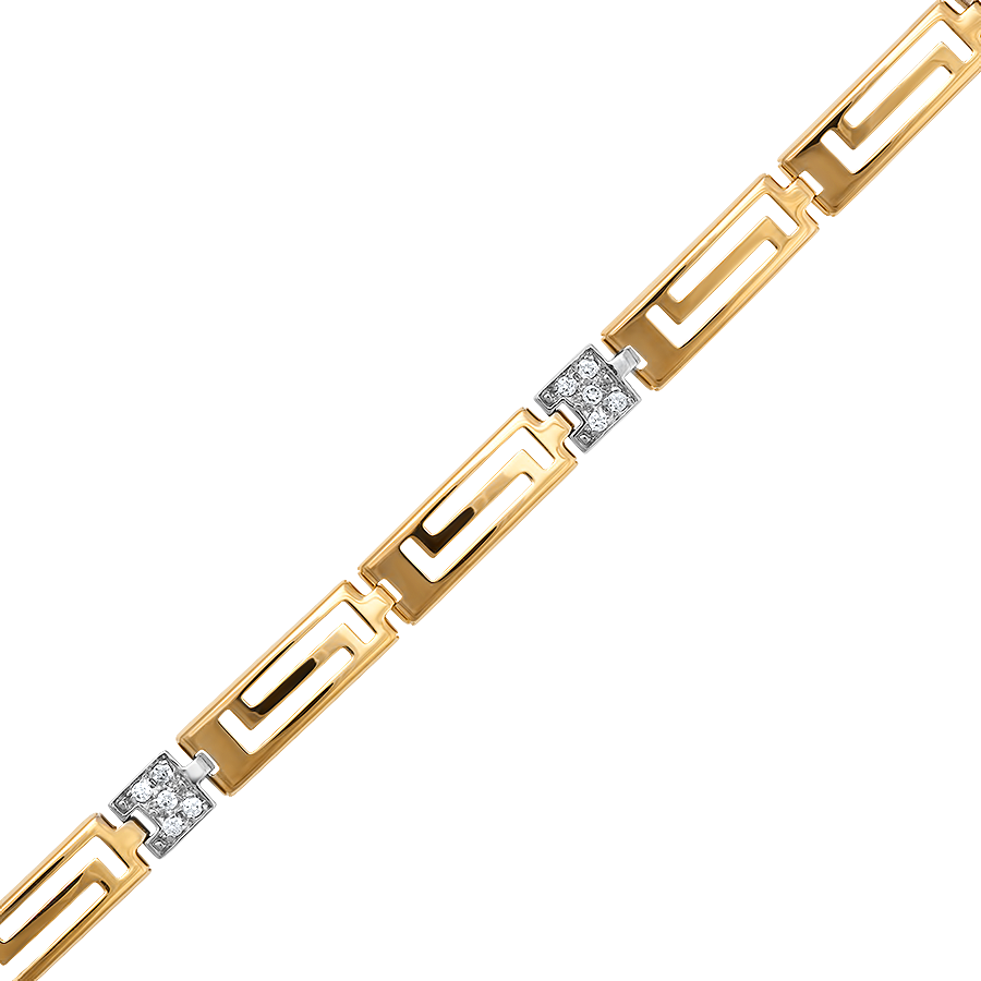 Bracelet or 2 tons 10k - 7.25''