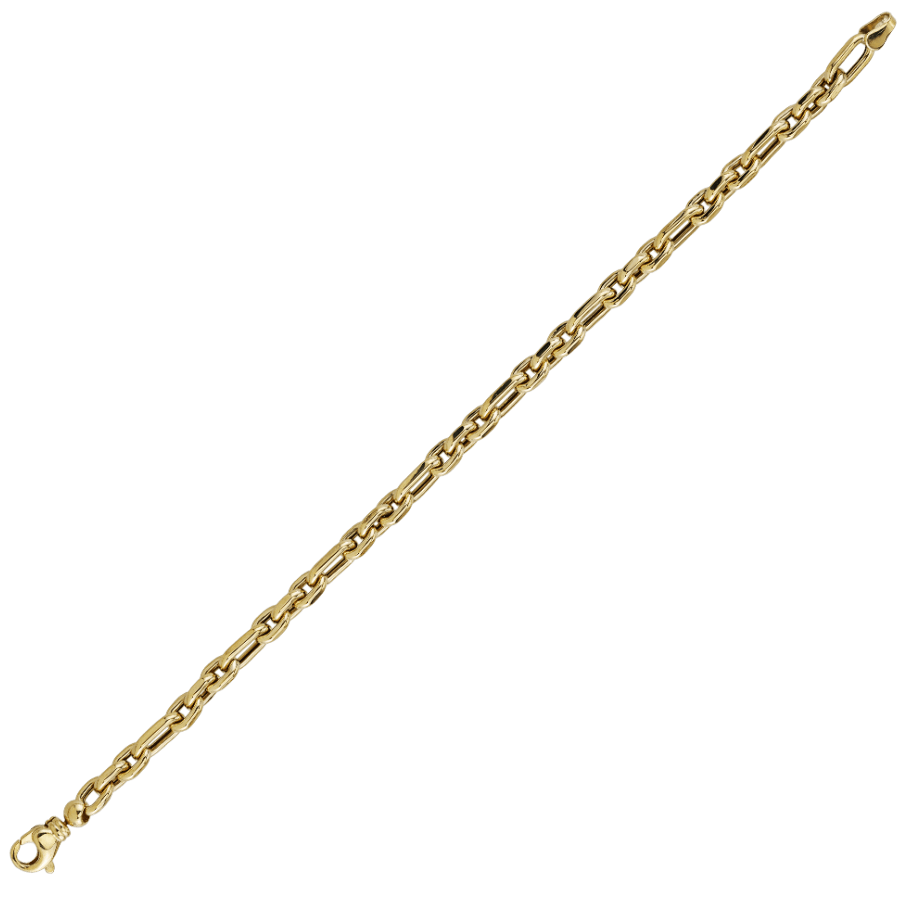 10K YELLOW GOLD BRACELET - 7.25''