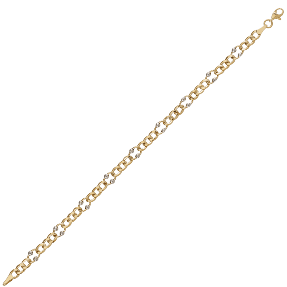 BRACELET OR JAUNE 10K - 7.5''