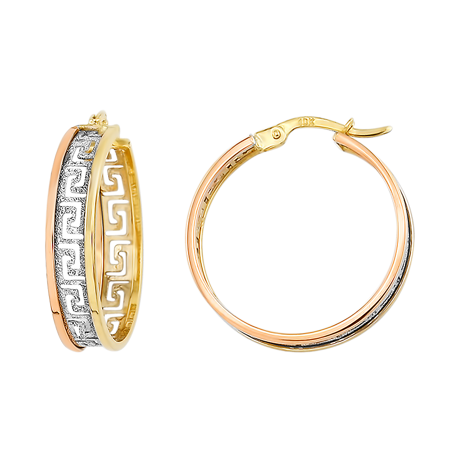 GOLD HOOPS EARRINGS FOR WOMEN