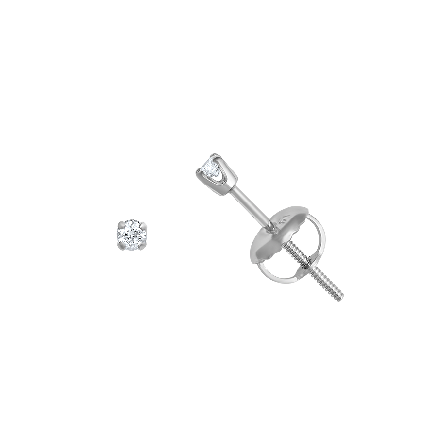 14K WHITE GOLD EARRINGS