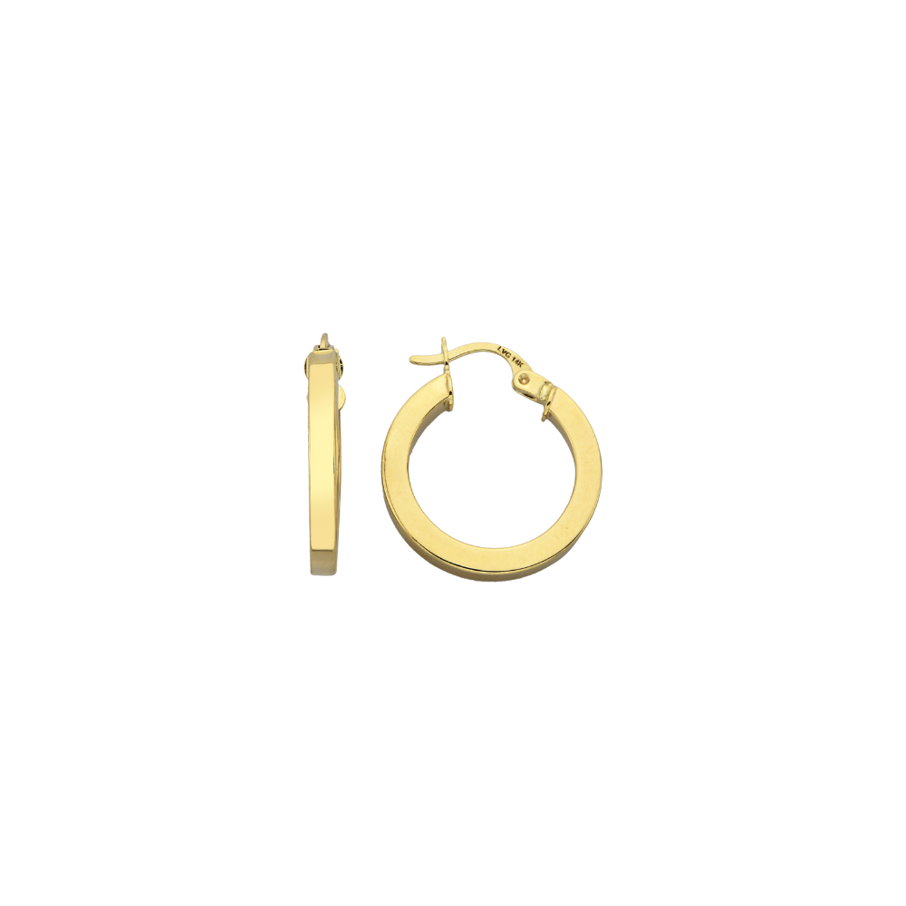 14K YELLOW GOLD HOOPS