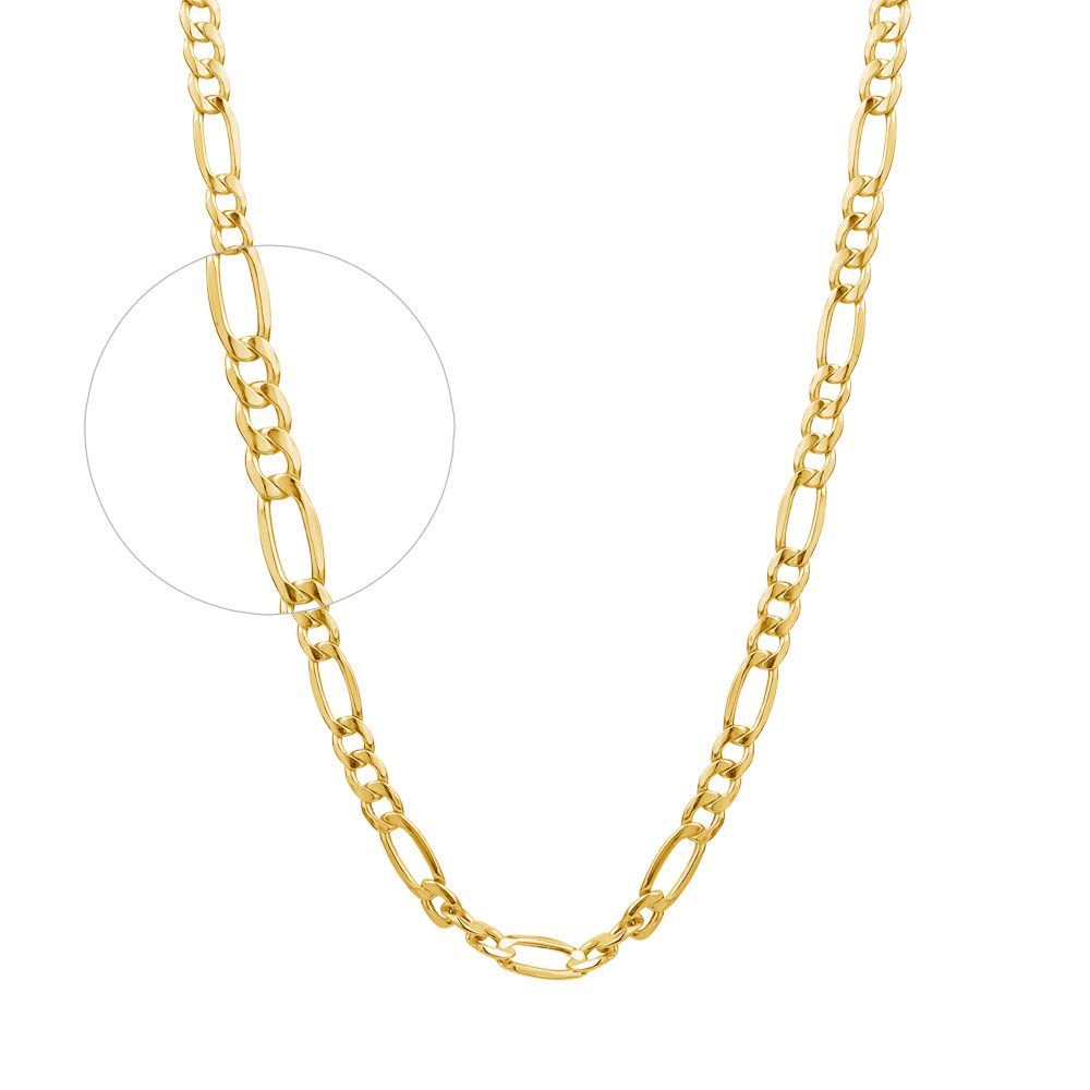 CHAÎNE EN OR JAUNE 10K- 20''X4MM