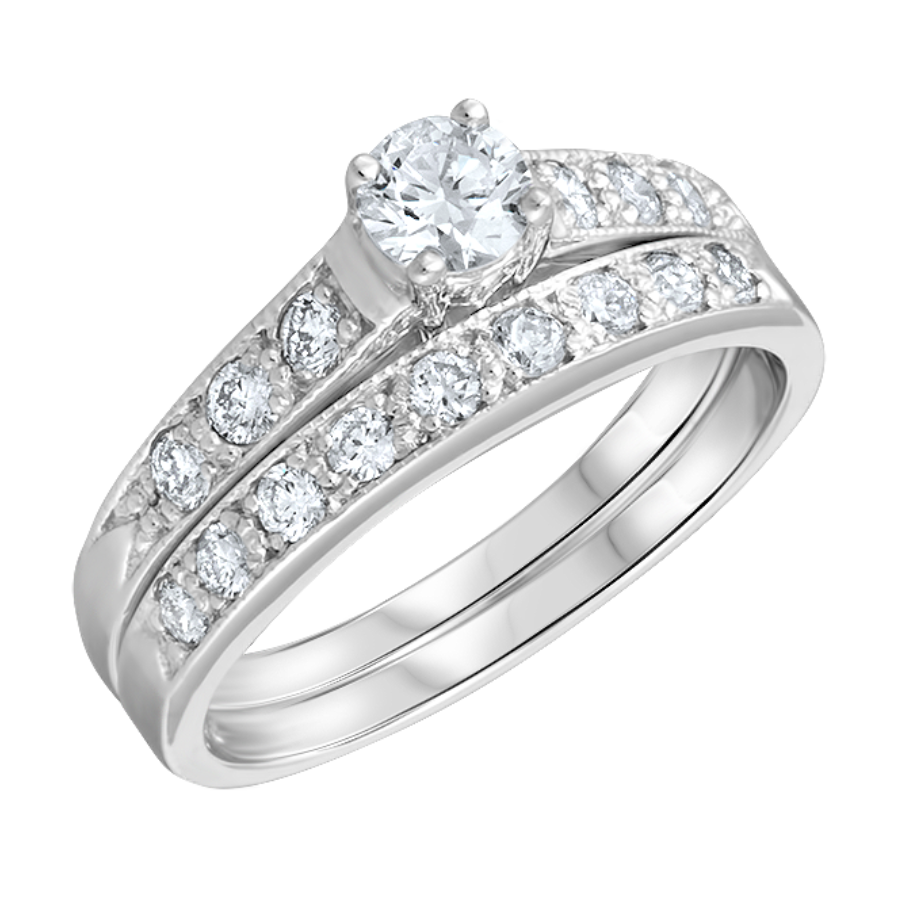 14K WHITE GOLD RING