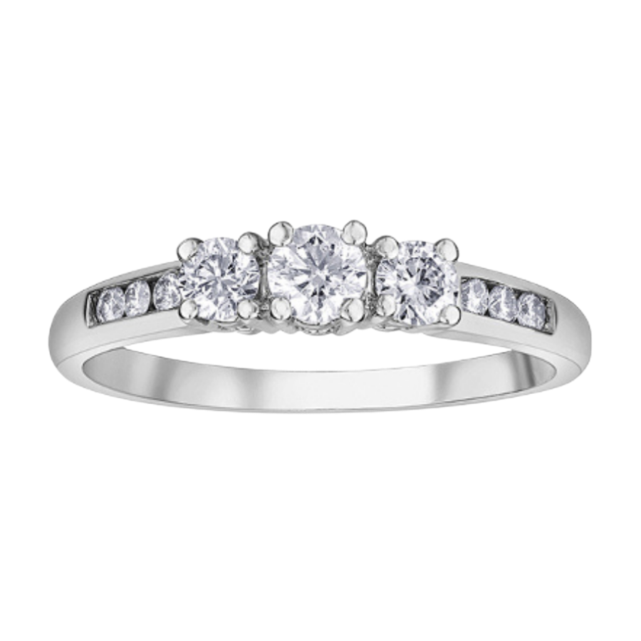 14K WHITE GOLD RING