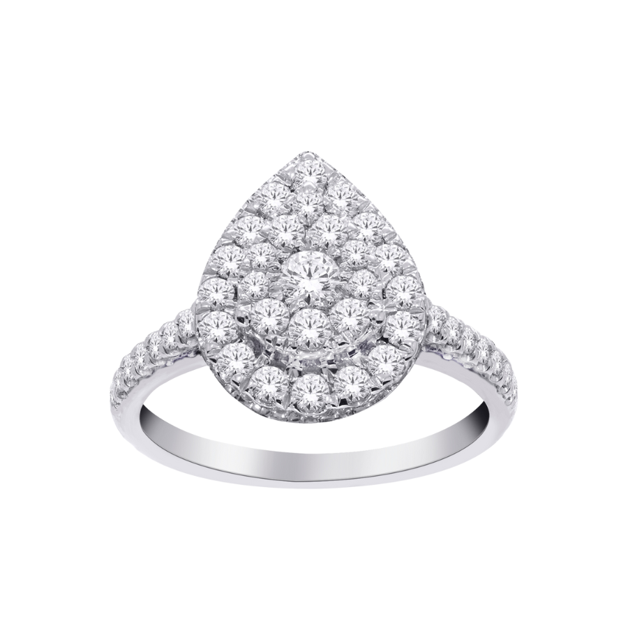 WEDDING RING 10K WHITE GOLD