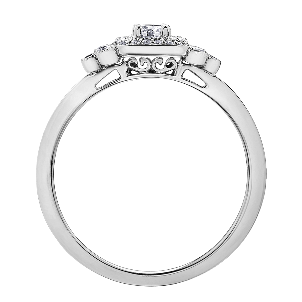 BAGUE EN OR 10K POUR FEMME