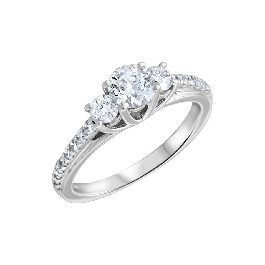 BAGUE OR BLANC 14K