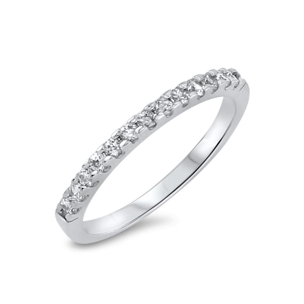 BAGUE EN OR BLANC 10K