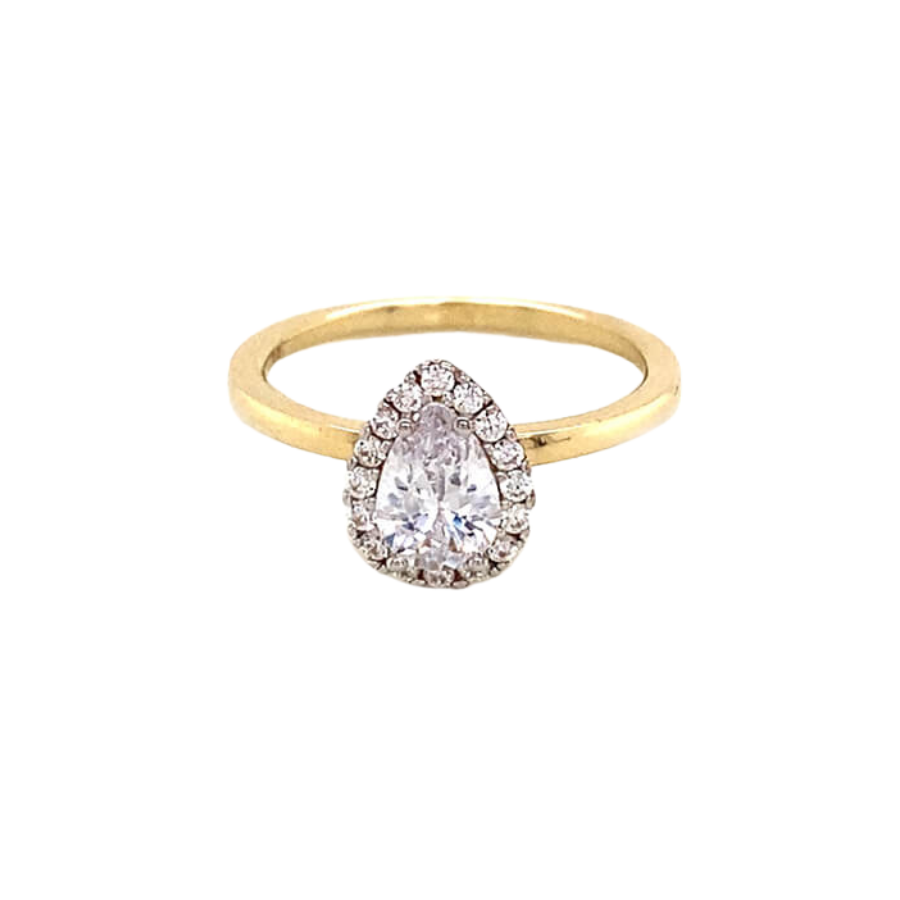 10K GOLD RING- ZIRCONIUM
