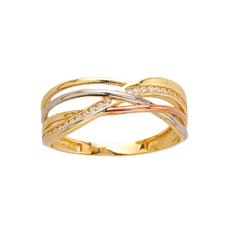 BAGUE EN OR JAUNE 10K