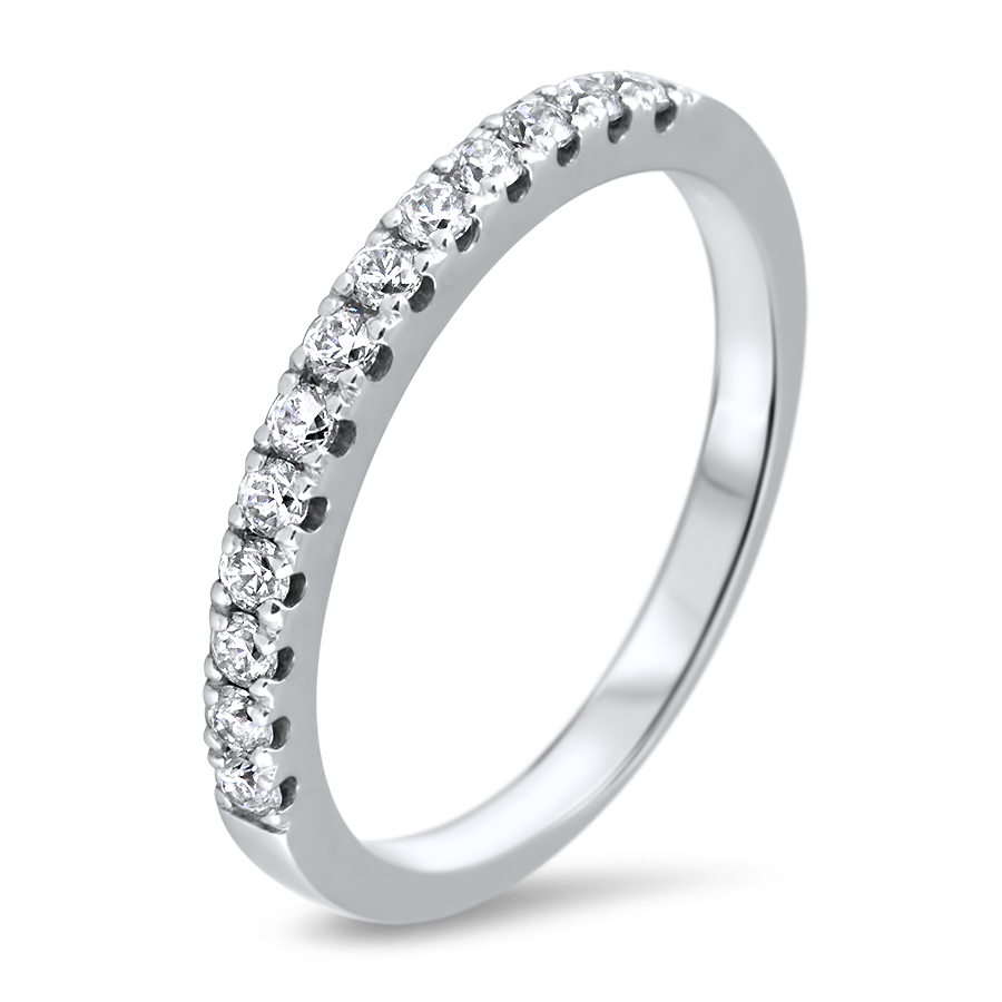 BAGUE EN OR BLANC 10K