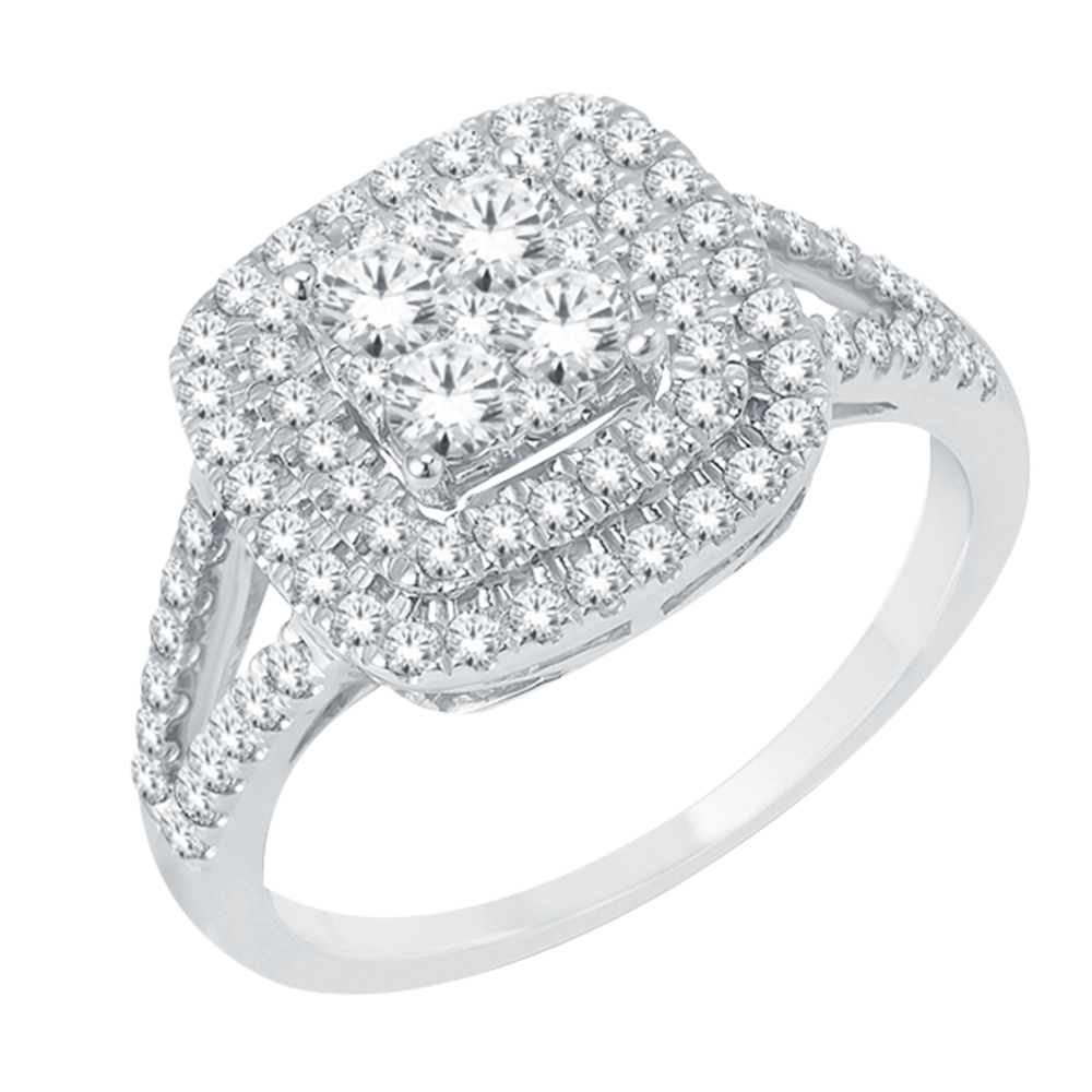 BAGUE À DIAMANTS EN OR 10K
