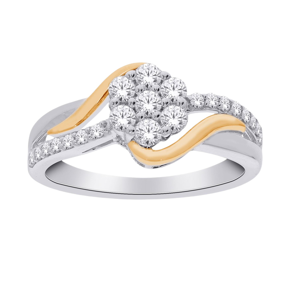 BAGUE POUR FEMME EN OR 2 TONS 10K