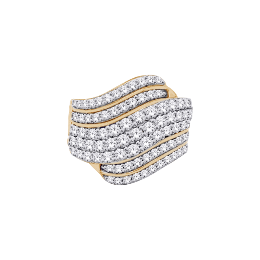 BAGUE OR 2 TONS 10K