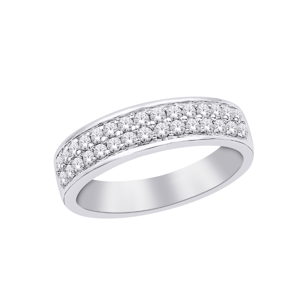 BAGUE OR BLANC 14K