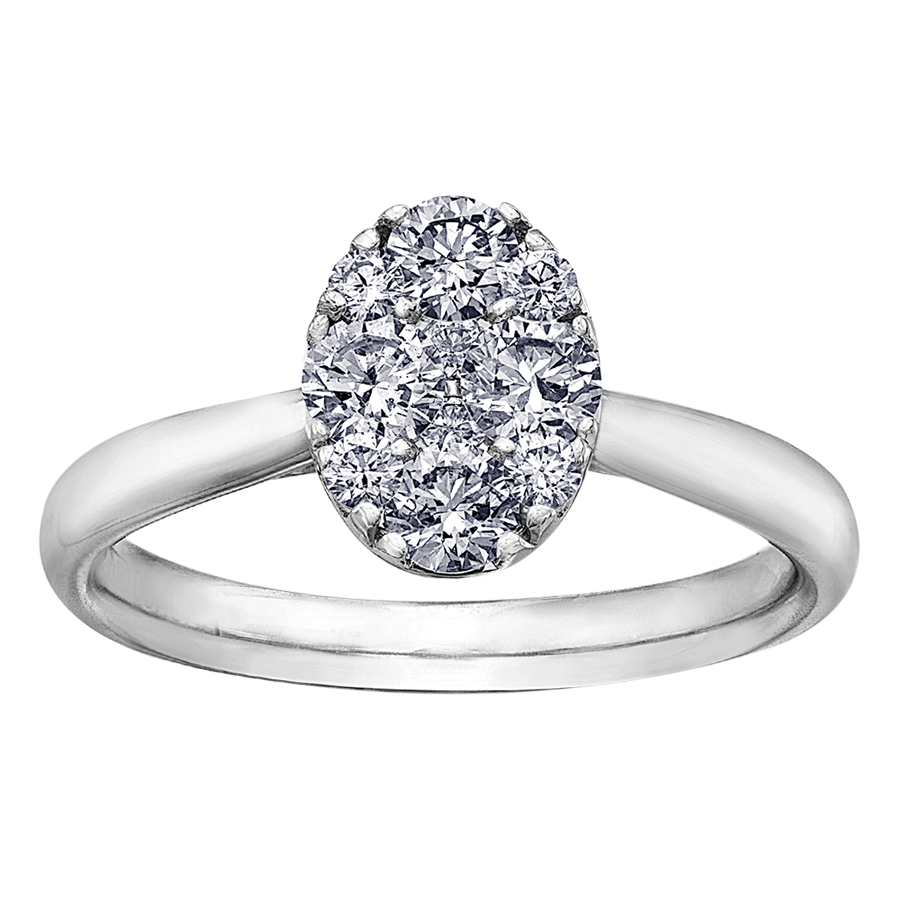 14K WHITE GOLD RING