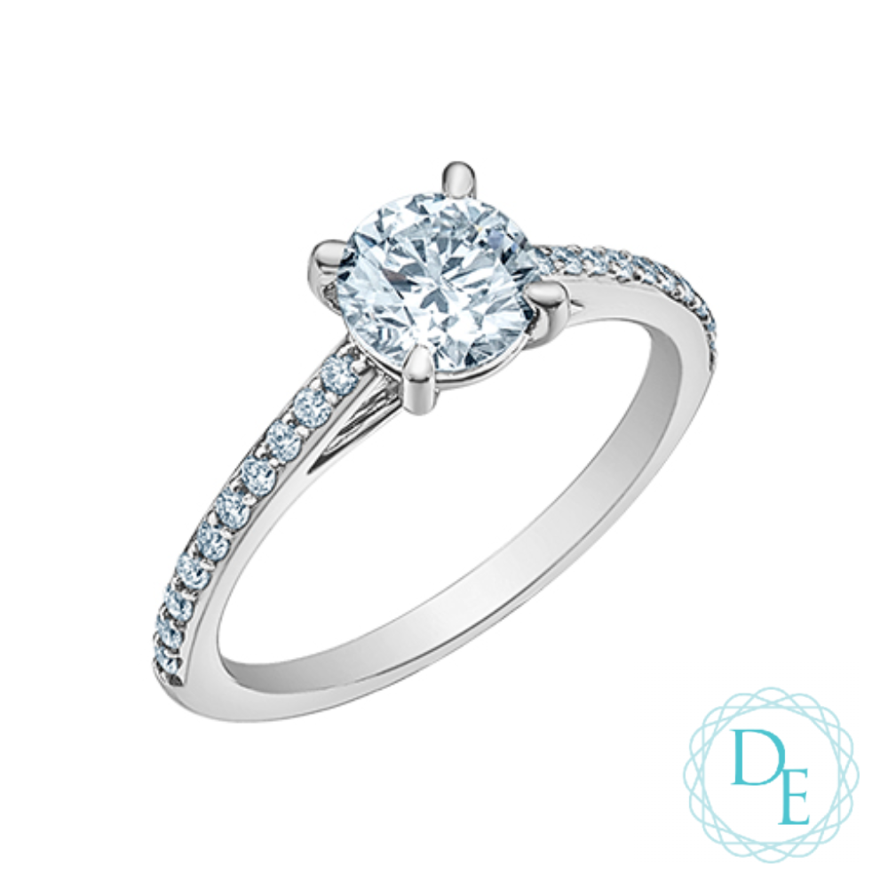 BAGUE EN OR 14K AVEC DIAMANTS
