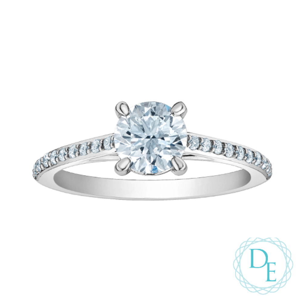 BAGUE EN OR 14K AVEC DIAMANTS
