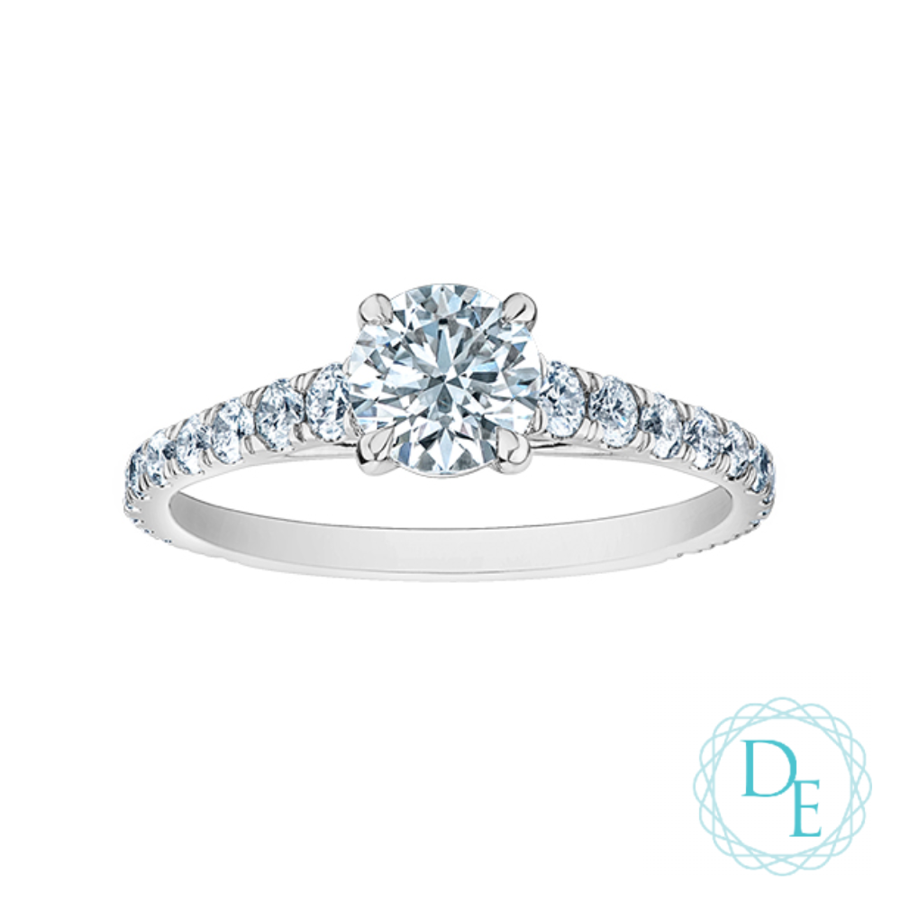 BAGUE EN OR 14K AVEC DIAMANTS