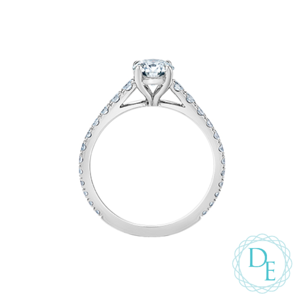 BAGUE EN OR 14K AVEC DIAMANTS