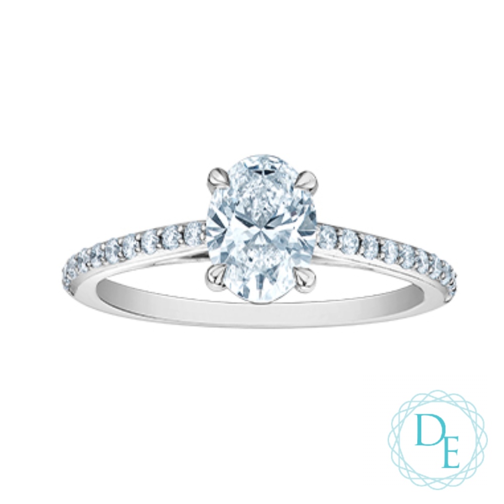 BAGUE EN OR 14K AVEC DIAMANTS