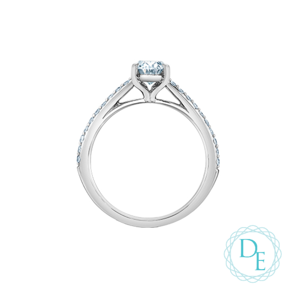 BAGUE EN OR 14K AVEC DIAMANTS