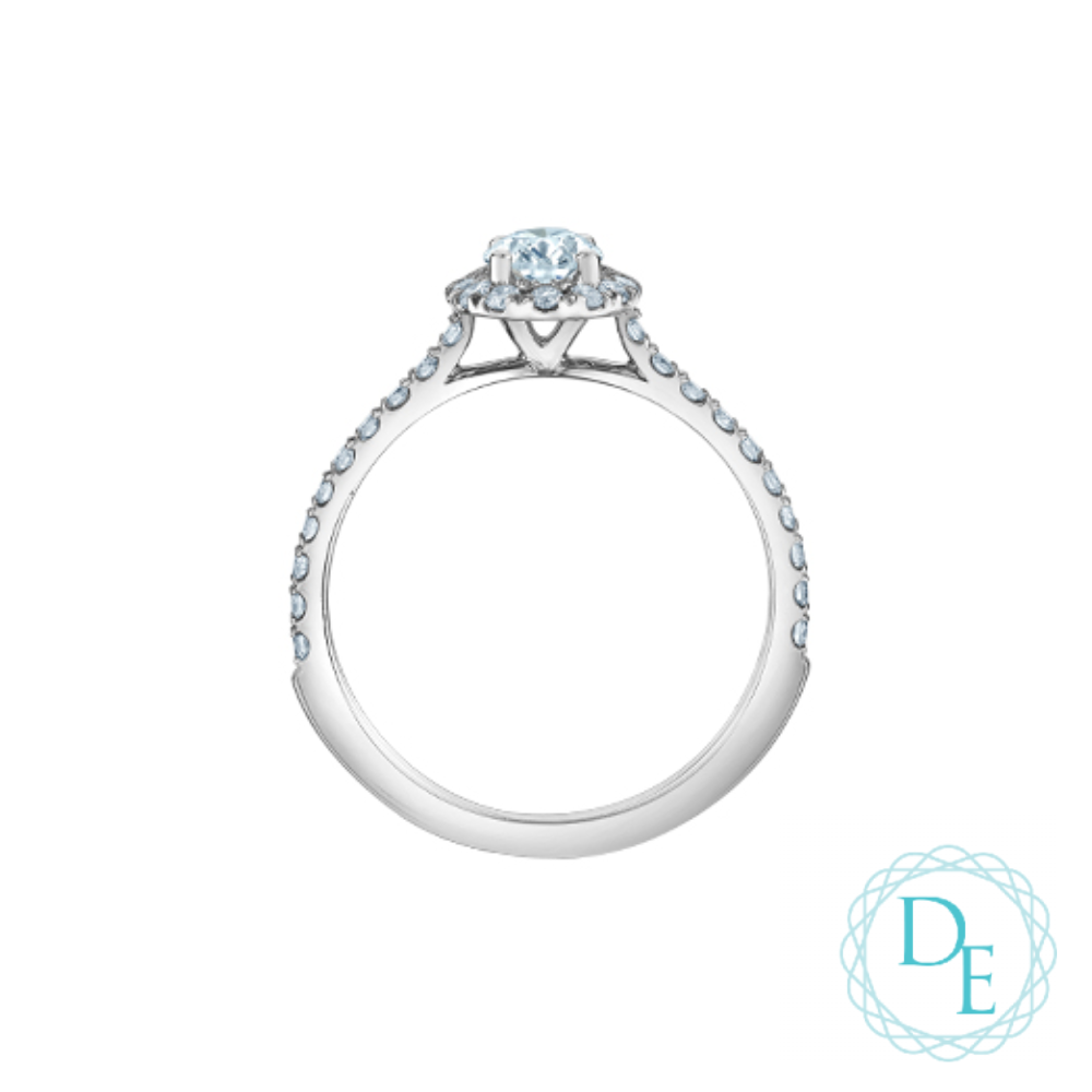 BAGUE EN OR 14K AVEC DIAMANTS