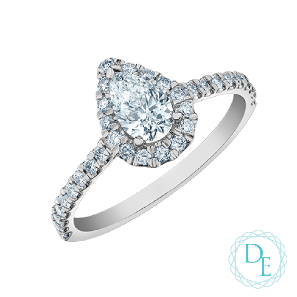 BAGUE EN OR 14K AVEC DIAMANTS