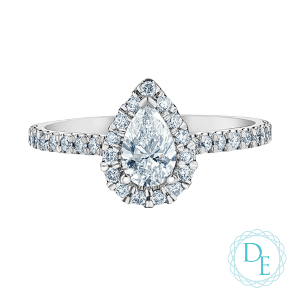 BAGUE EN OR 14K AVEC DIAMANTS
