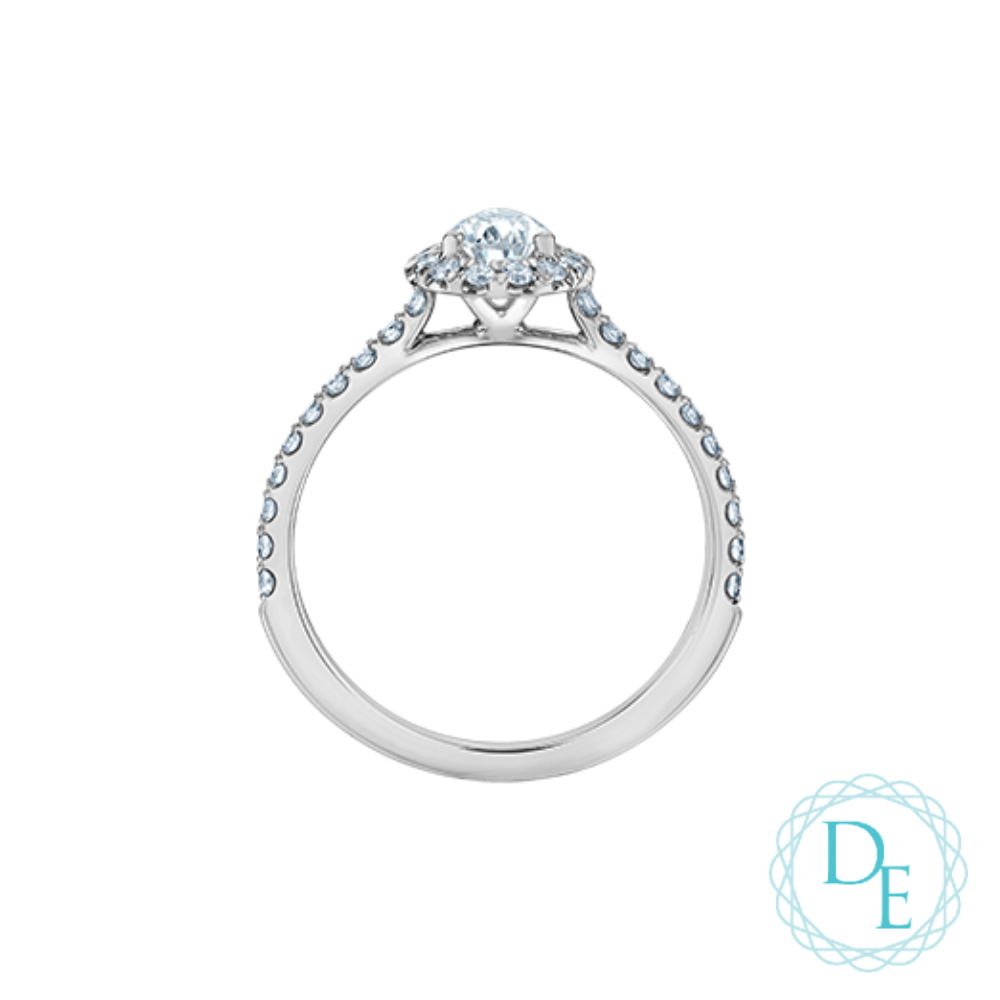 BAGUE EN OR 14K AVEC DIAMANTS