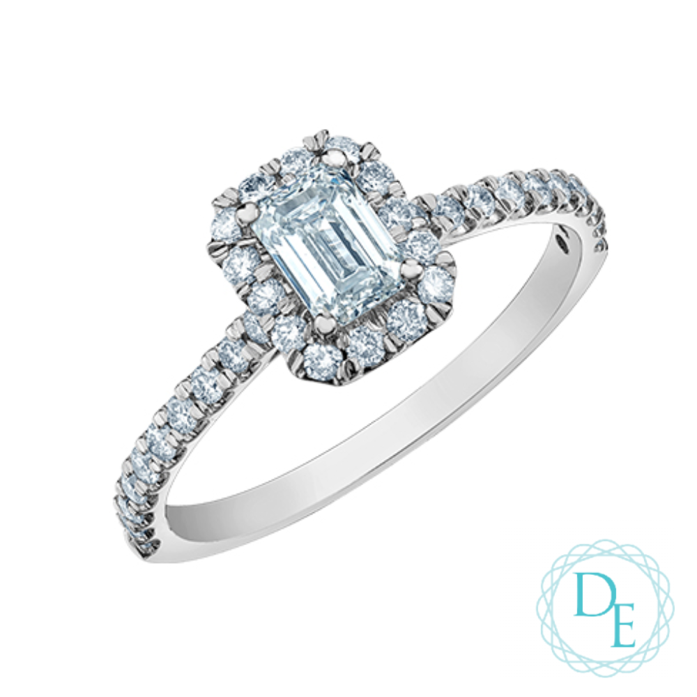 BAGUE EN OR 14K AVEC DIAMANTS