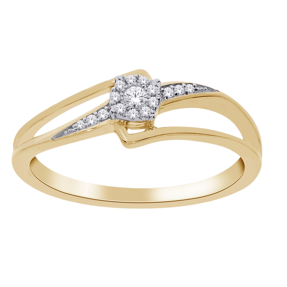 10K GOLD RING WITH DIAMOND