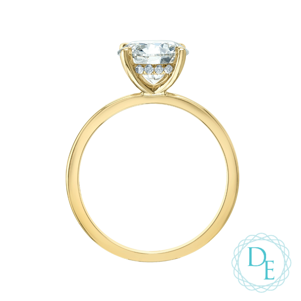 BAGUE EN OR 14K AVEC DIAMANTS