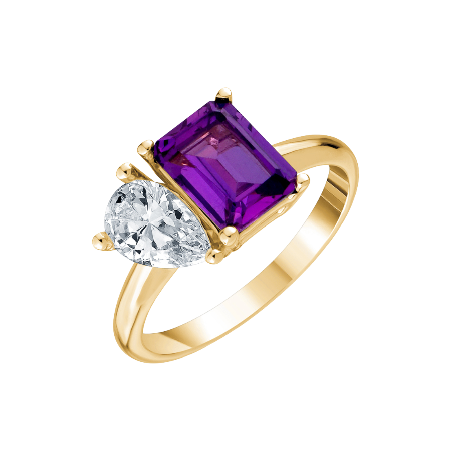 BAGUE EN OR 10K JAUNE
