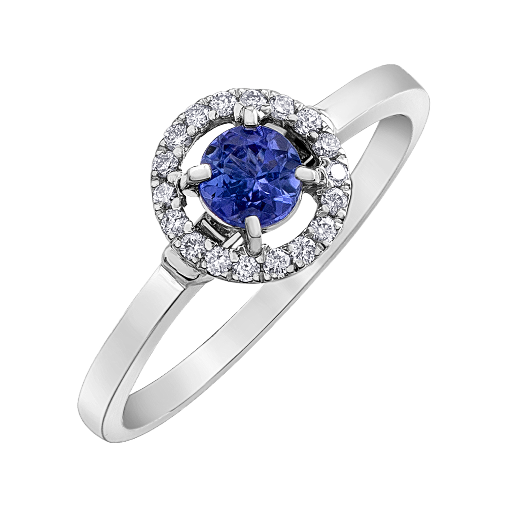 10K GOLD RING WITH TANZANITE