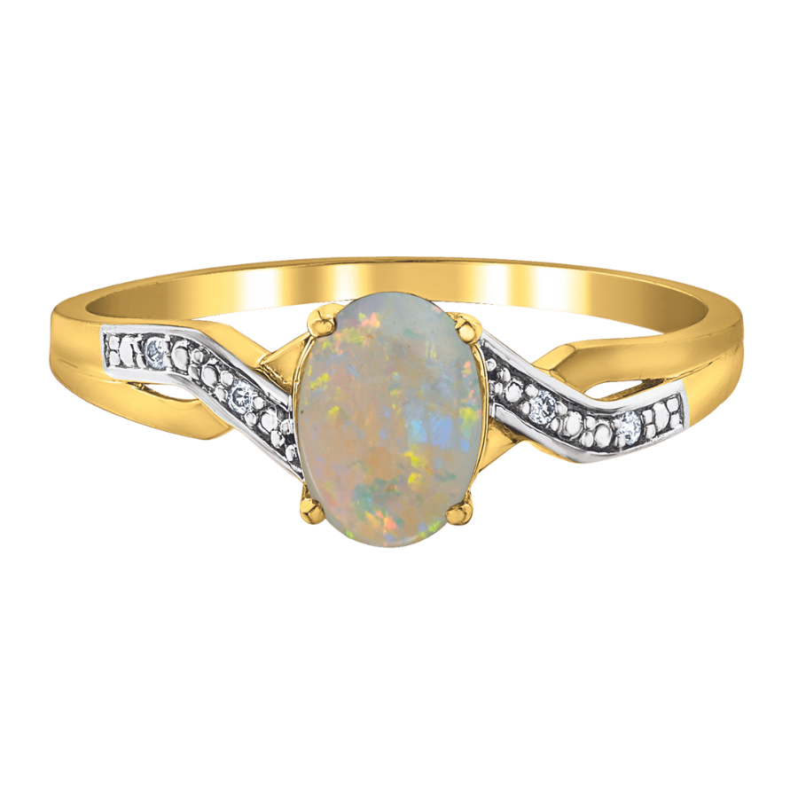 BAGUE EN OR JAUNE 10K