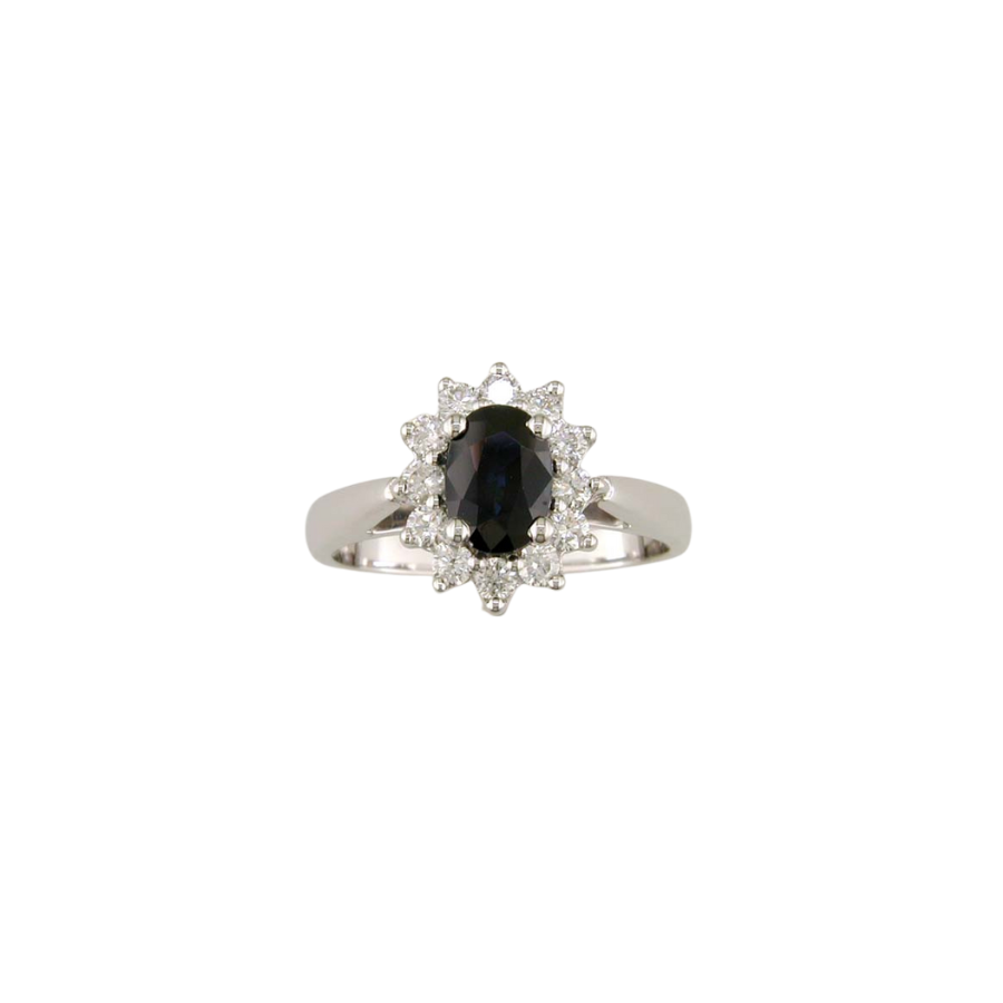 BAGUE EN OR BLANC 14K