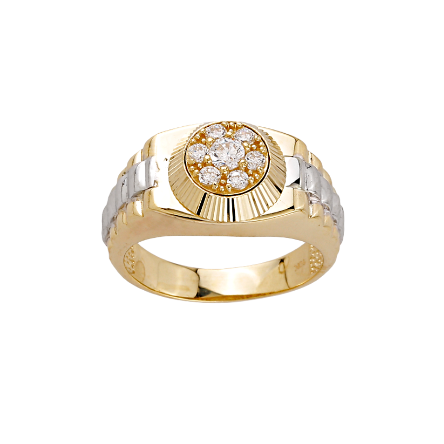 10K GOLD RING- RHODIUM