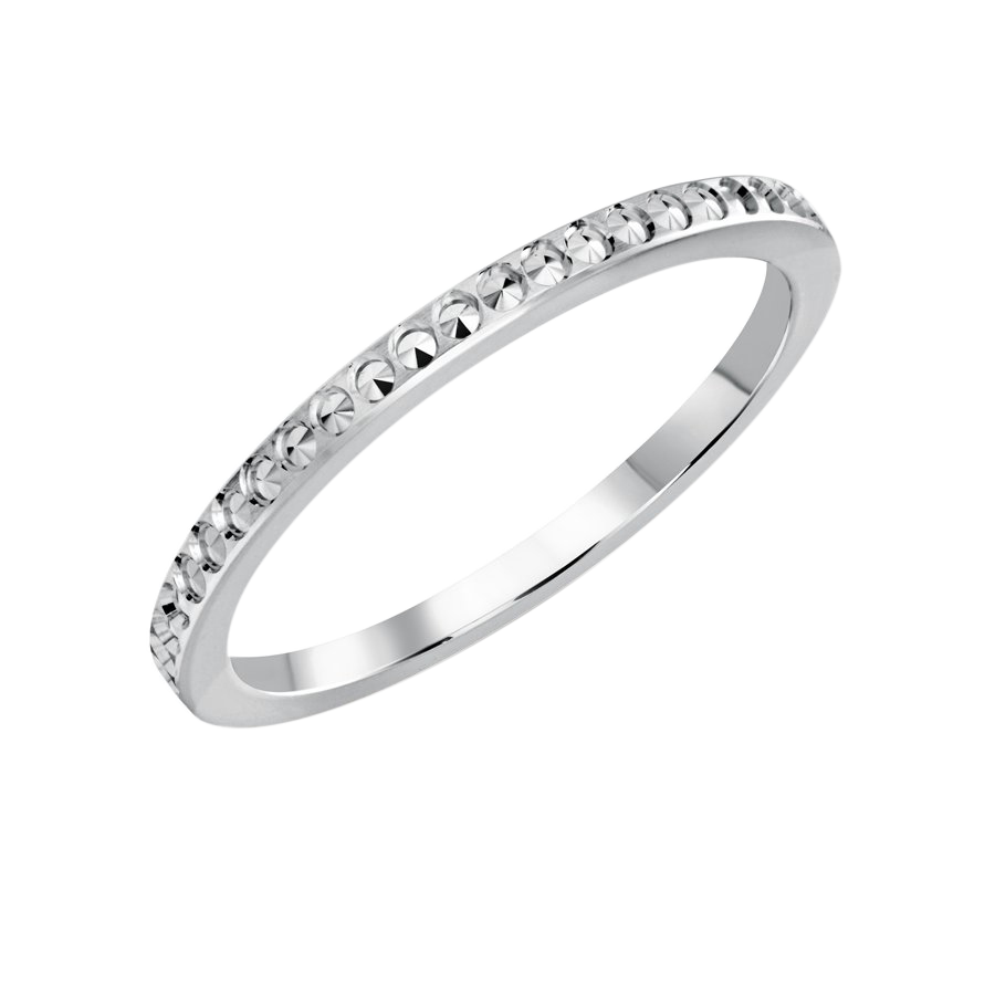 JONC DE MARIAGE EN OR BLANC 10K
