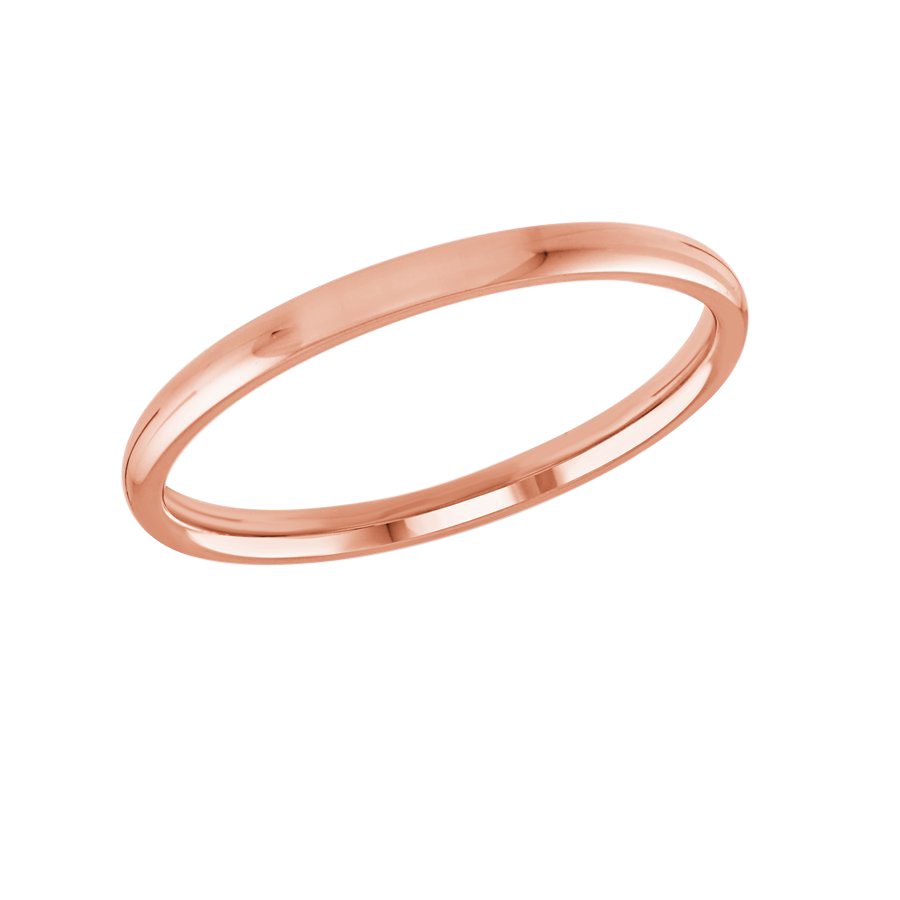 JONC DE MARIAGE EN OR ROSE 10K