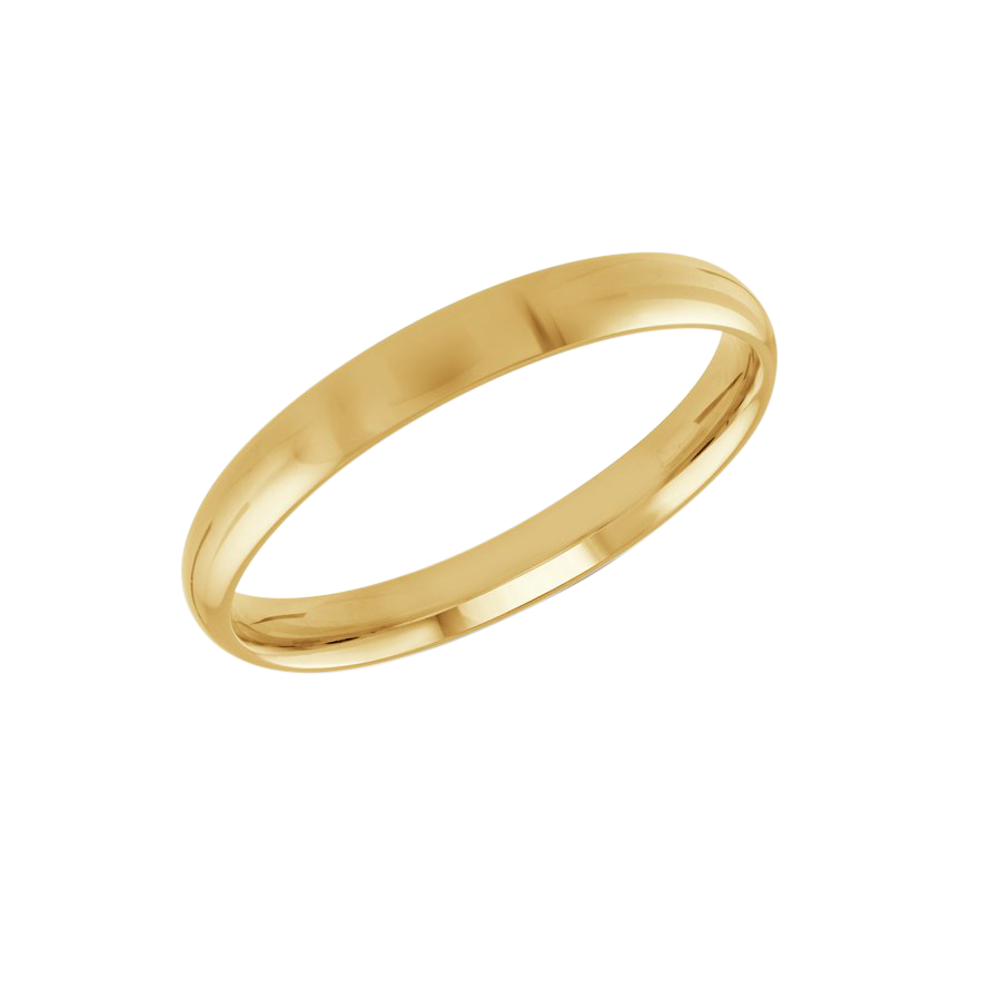 JONC DE MARIAGE EN OR JAUNE 10K