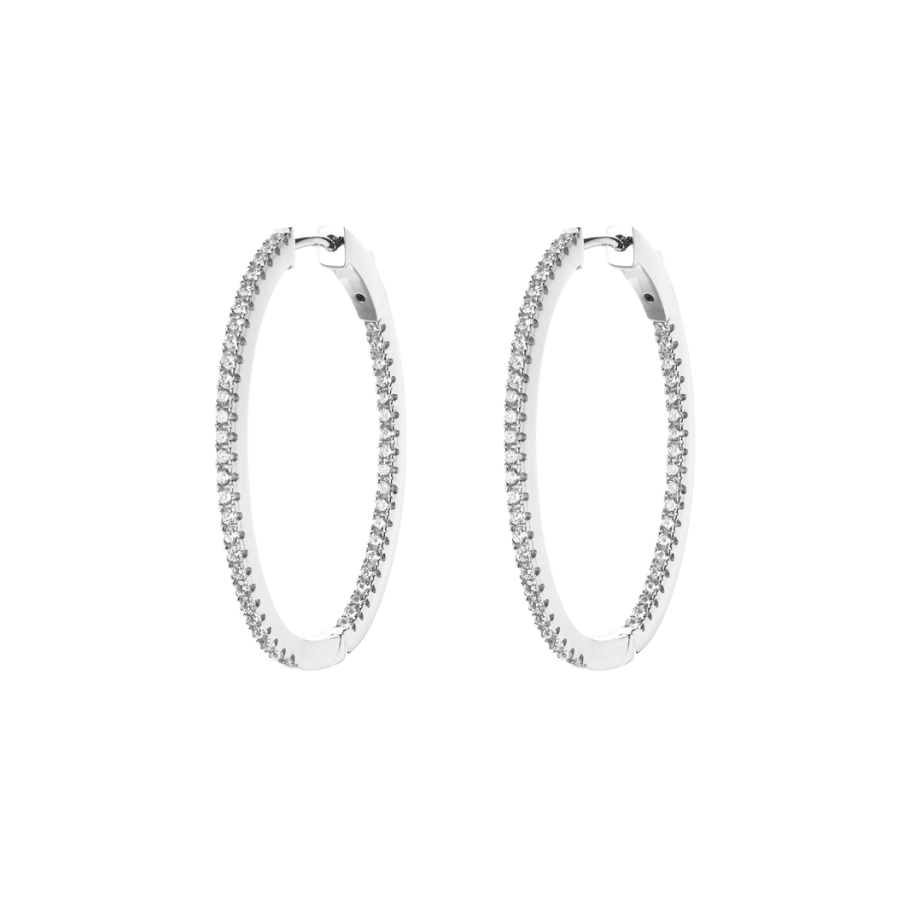 SILVER HOOP EARRINGS