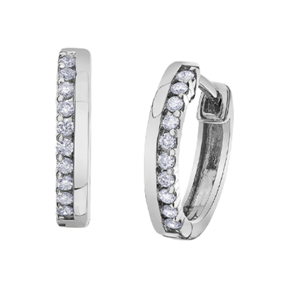 10k white gold earrings