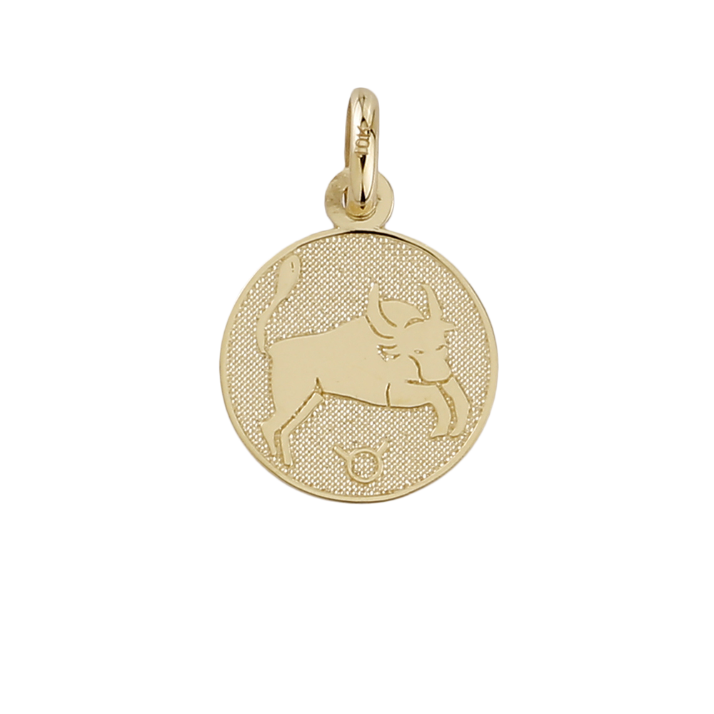 Pendentif or 10k - Taureau